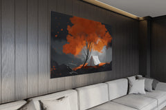 Crimson Canopy - Canvas