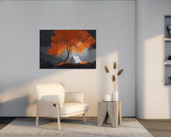 Crimson Canopy - Canvas